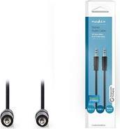 CAGB22000BK50 STEREO AUDIO CABLE 3.5 MM MALE - 3.5 MM MALE 5.0M BLACK NEDIS