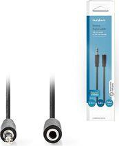 CAGB22050BK50 STEREO AUDIO CABLE 3.5 MM MALE - 3.5 MM FEMALE 5.0M BLACK NEDIS