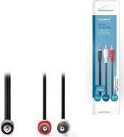 CAGB22200BK50 STEREO AUDIO CABLE 3.5MM MALE - 2X RCA MALE 5.00M BLACK NEDIS