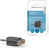 CAGB22940BK STEREO AUDIO ADAPTER 3.5 MM MALE - 2X RCA FEMALE BLACKP NEDIS