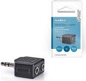 CAGB22945BK STEREO AUDIO ADAPTER 3.5 MM MALE - 2X 3.5 MM FEMALE BLACKP NEDIS