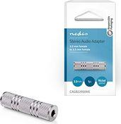CAGB22950ME STEREO AUDIO ADAPTER 3.5 MM FEMALE - 3.5 MM FEMALE METALP NEDIS