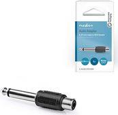 CAGB23935BK MONO AUDIO ADAPTER 6.35MM MALE - RCA FEMALE BLACKP NEDIS