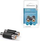 CAGB24952BK STEREO AUDIO ADAPTER 2X RCA FEMALE - 2X RCA FEMALE BLACKP NEDIS