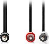 CAGL22200BK20 STEREO AUDIO CABLE 3.5MM MALE - 2X RCA MALE 2.00M BLACK NEDIS