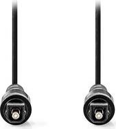 CAGL25000BK100 OPTICAL AUDIO CABLE TOSLINK MALE - TOSLINK MALE 10.0M BLACK NEDIS