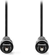 CAGL25000BK20 OPTICAL AUDIO CABLE TOSLINK MALE - TOSLINK MALE 2.00M BLACK NEDIS