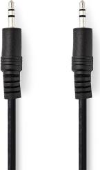 CAGT22000BK05 AUDIO CABLE M-M 3.5MM STEREO 0.5M NEDIS