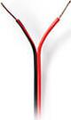 CAGW0500BK1000 SPEAKER CABLE 2X 0.50 MM2 100 M WRAP BLACK/RED NEDIS