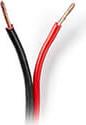 CAGW1500BK1000 SPEAKER CABLE 2X 1.50 MM2 100 M WRAP BLACK/RED NEDIS