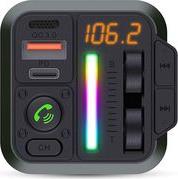 CATR2024BK CAR FM TRANSMITTER BLUETOOTH PD 18W / PD 24W FAST CHARGING BLACK NEDIS