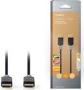 CCBW37014AT20 DISPLAYPORT CABLE DISPLAYPORT MALE DISPLAYPORT MALE 8K@60HZ GOLD PLATED 2.00 M NEDIS
