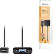 CCGB37351BK02 DISPLAYPORT ADAPTER DISPLAYPORT MALE - VGA FEMALE 1080P 0.20M BLACK NEDIS