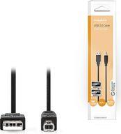 CCGB60100BK30 USB 2.0 CABLE A MALE - B MALE 3.0M BLACK NEDIS