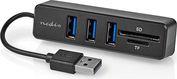 CCGB60250BK01 USB 2.0 HUB 1X USB-A, 3X USB A FEMALE 5 PORTS(S) SD & MICROSD NEDIS