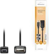 CCGB60315BK02 USB 2.0 ADAPTER MINI 5-PIN MALE - USB-A FEMALE OTG 0.20M BLACK NEDIS