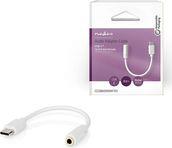 CCGB65950WT01 USB 2.0 ADAPTER USB-C MALE - 3.5MM FEMALE 0.10M WHITE NEDIS