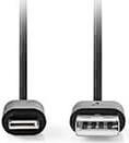 CCGL39300BK20 LIGHTNING USB 2.0 CABLE APPLE LIGHTNING - USB-A MALE 2.00M BLACK NEDIS