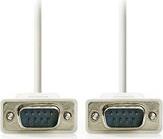 CCGL52000IV20 SERIAL CABLE D-SUB 9-PIN MALE - D-SUB 9-PIN MALE 2.00M IVORY NEDIS