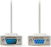 CCGL52010IV20 SERIAL CABLE D-SUB 9-PIN MALE - D-SUB 9-PIN FEMALE 2.00M IVORY NEDIS