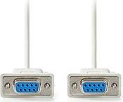 CCGL52055IV20 NULL MODEM CABLE D-SUB 9-PIN FEMALE - D-SUB 9-PIN FEMALE 2.00M IVORY NEDIS