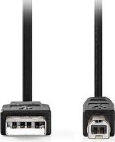CCGL60100BK50 USB 2.0 CABLE USB-A MALE - USB-B MALE 10W 480 MBPS 5.00M BLACK NEDIS