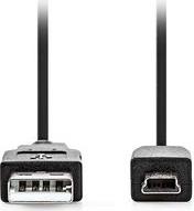 CCGL60300BK30 USB 2.0 CABLE USB-A MALE - USB MINI-B 5 PIN MALE 3.00M BLACK NEDIS