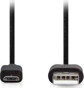 CCGL60500BK10 USB 2.0 CABLE USB A MALE - USB MICRO-B MALE 10W 1.00M BLACK NEDIS