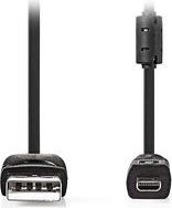 CCGL60810BK20 USB 2.0 CABLE USB A MALE - UC-E6 8-PINS MALE 2.00M BLACK NEDIS