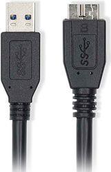 CCGL61500BK05 USB 3.2 GEN 1 CABLE USB A MALE - USB MICRO-B MALE 5GBPS 0.50M BLACK NEDIS