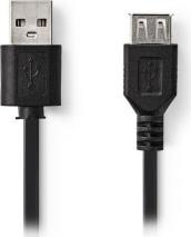 CCGP60010BK02 USB 2.0 CABLE A MALE - A FEMALE 0.2M BLACK NEDIS από το e-SHOP
