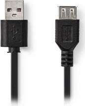 CCGP60010BK10 USB 2.0 CABLE A MALE - A FEMALE 1M BLACK NEDIS από το e-SHOP