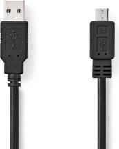 CCGP60500BK50 USB 2.0 CABLE A MALE - MICRO B MALE 5M BLACK NEDIS από το e-SHOP