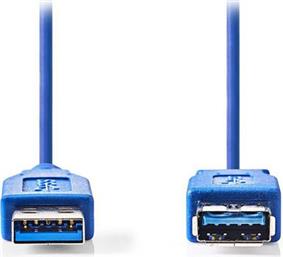 CCGP61010BU20 USB 3.0 CABLE, A MALE - A FEMALE, 2M, BLUE ΚΑΛΩΔΙΟ NEDIS από το ΚΩΤΣΟΒΟΛΟΣ