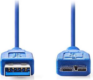 CCGP61500BU50 USB 3.0 CABLE A MALE - MICRO B MALE 5.0M BLUE ΚΑΛΩΔΙΟ NEDIS