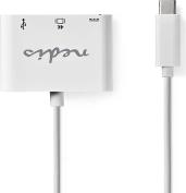 CCGP64765WT02 USB-C ADAPTER, USB C MALE - USB A FEMALE+USB C FEMALE+HDMI FEMALE 0.2M NEDIS από το e-SHOP