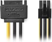 CCGP74200VA015 INTERNAL POWER CABLE, SATA 15-PIN MALE - PCI EXPRESS FEMALE 0.15M NEDIS από το e-SHOP