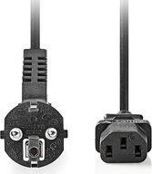 CEGL10000BK50 POWER CABLE ANGLED SCUKO MALE - IEC-320-C13 5.00M BLACK NEDIS