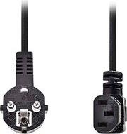 CEGL10020BK50 POWER CABLE SCHUKO MALE - IEC-320-C13 ANGLED 5.00M BLACK NEDIS