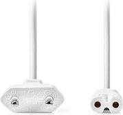 CEGL11040WT20 POWER CABLE EURO MALE - IEC-320-C7 2.00M WHITE NEDIS