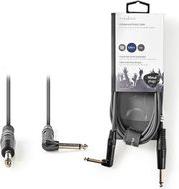 COTH23005GY30 UNBALANCED AUDIO CABLE 6.35 MM MALE - 6.35 MM MALE ANGLED 3.0 M GREY NEDIS