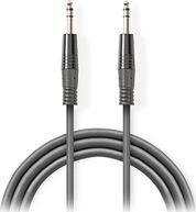 COTH23020GY15 STEREO AUDIO CABLE 6.35MM MALE - 6.35MM MALE 1.50M DARK GREY NEDIS