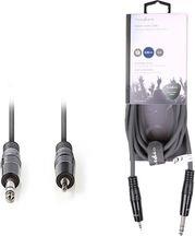 COTH23205GY30 STEREO AUDIO CABLE 6.35 MM MALE - 3.5 MM MALE 3.0M GREY NEDIS