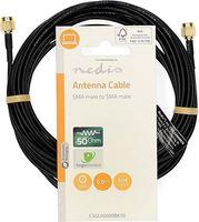 CSGL02000BK50 SMA CABLE SMA MALE - SMA MALE 50OHM 5.00M BLACK NEDIS