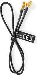 CSGL02020BK05 SMA CABLE SMA FEMALE - SMA MALE 0.50M BLACK NEDIS