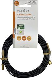 CSGL02210BK50 SMA CABLE RP SMA MALE - RP SMA FEMALE 50OHM 5.00M BLACK NEDIS