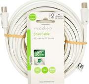 CSGL40000WT100 COAX CABLE IEC (COAX) MALE - IEC (COAX) FEMALE 10.0M WHITEC NEDIS
