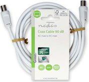 CSGL40200WT30 COAX CABLE IEC (COAX) MALE - IEC (COAX) MALE 90 DB 3.00M WHITE NEDIS