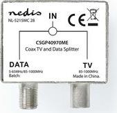 CSGP40970ME SATELLITE & ANTENNA ADAPTER F-FEMALE / IEC (COAX) MALE IEC (COAX) FEMALE 75 OHM ME NEDIS