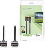 CVGB34000BK50 HIGH SPEED HDMI CABLE WITH ETHERNET HDMI CONNECTOR - HDMI CONNECTOR 5.0M BLACK NEDIS